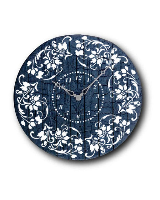 Floral Clock stencil for crafts and paintings 