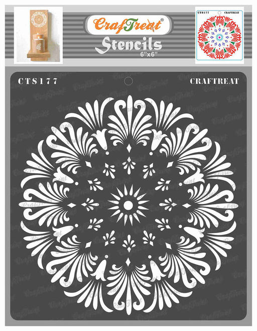 CrafTreat Tuberose Doily Stencil for paintings 