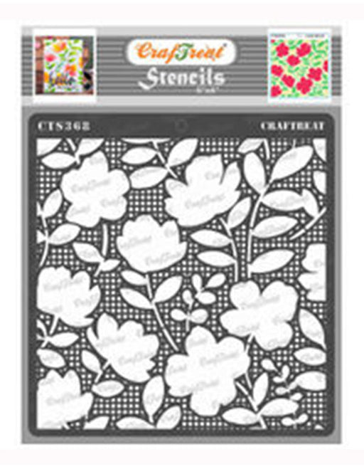  Negative Dots Flower Stencils Background Stencil 