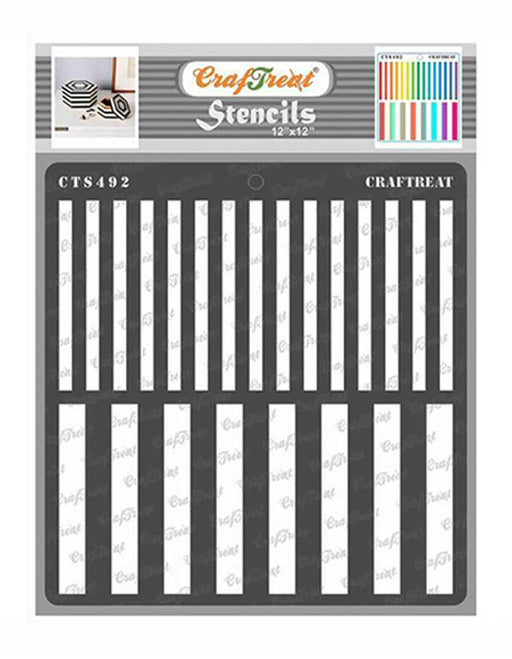 CTS492 Stripe Stencil Background Stencil 