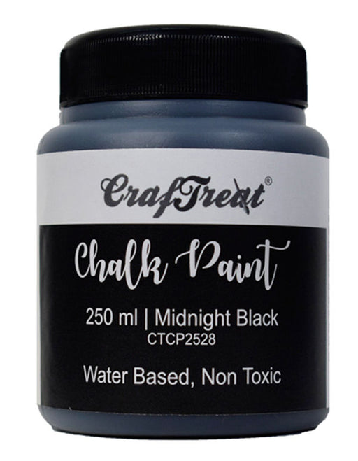 CrafTreat Mixed media Black chalk Paints Multi surface paints online