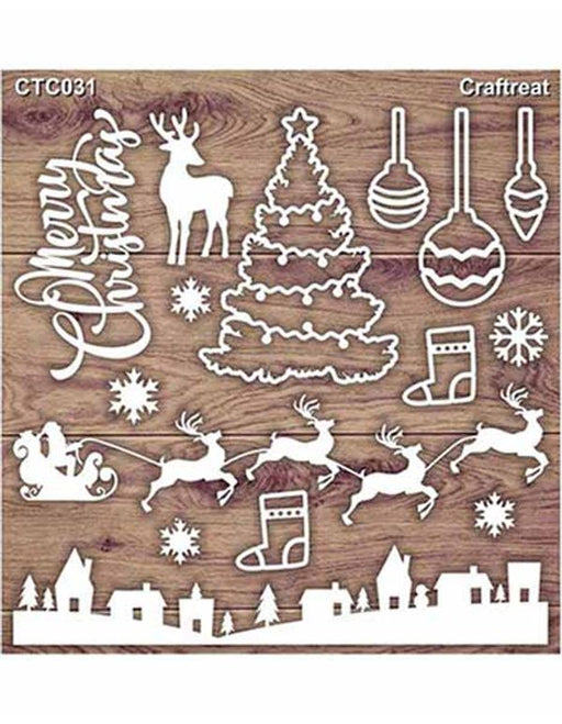 Christmas Laser Cut Chipboard CTC031 Chiplets for Scrapbooking Crafts