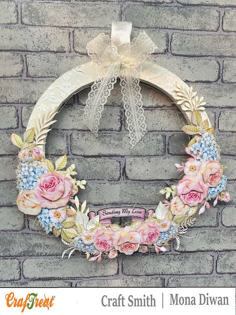 Carta Per Decoupage CrafTreat Con Rose E Papaveri - 8 Fogli A4 Per Decorazione Mobili E Artigianato - Foto 7