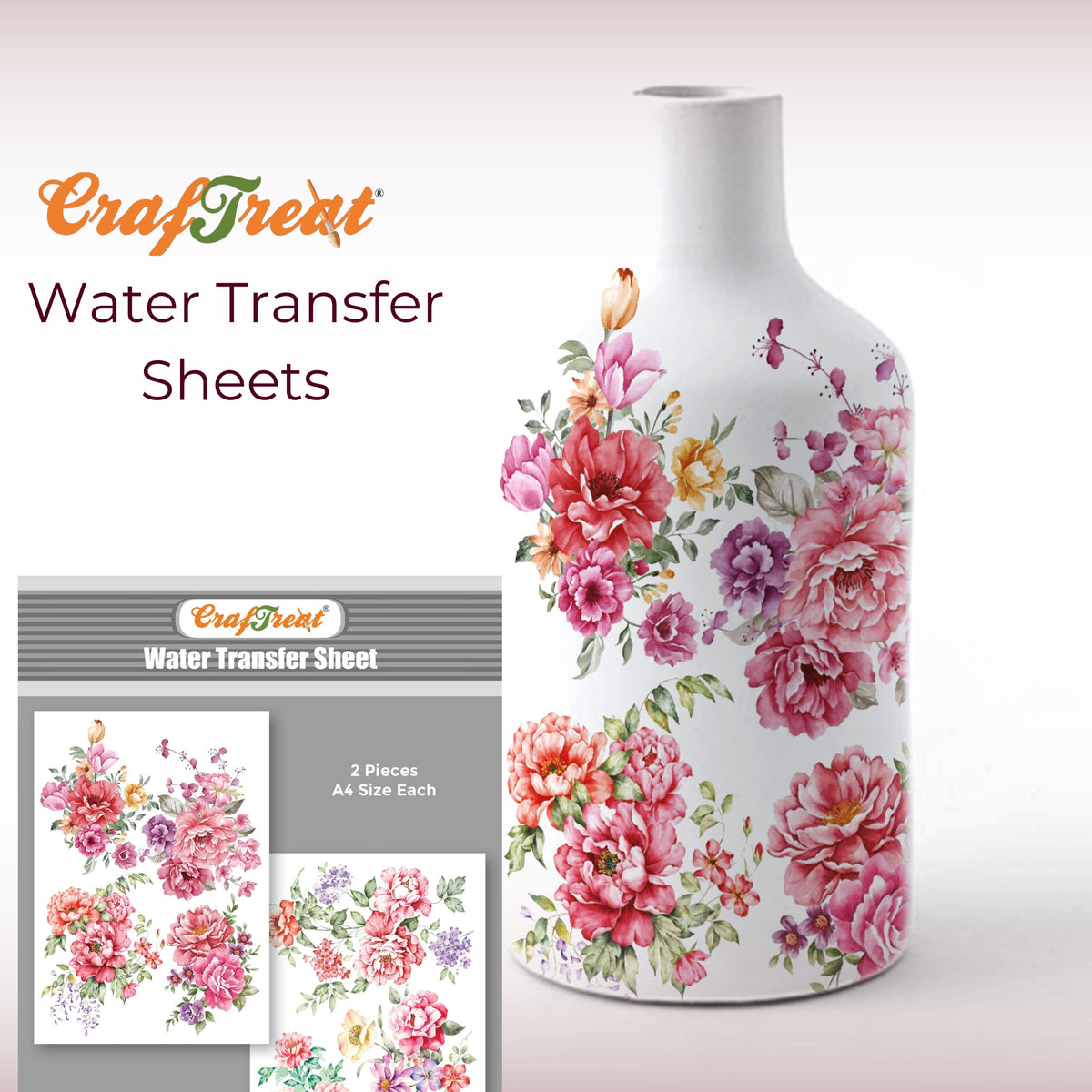 Water Transfer Labels Buy Water transfer Sheet Online | Water Transfer Kit for Craft | Craftreat