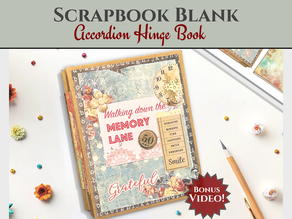 CrafTreat Accordion Hinge Book 1 Kraft