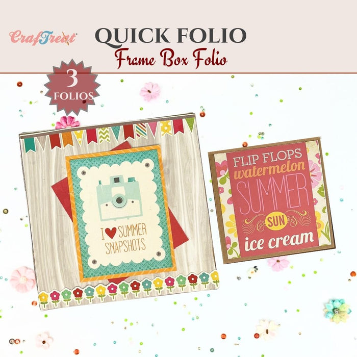 Craftreat Scrapbook Blank Quick Folio - Frame Box Folio