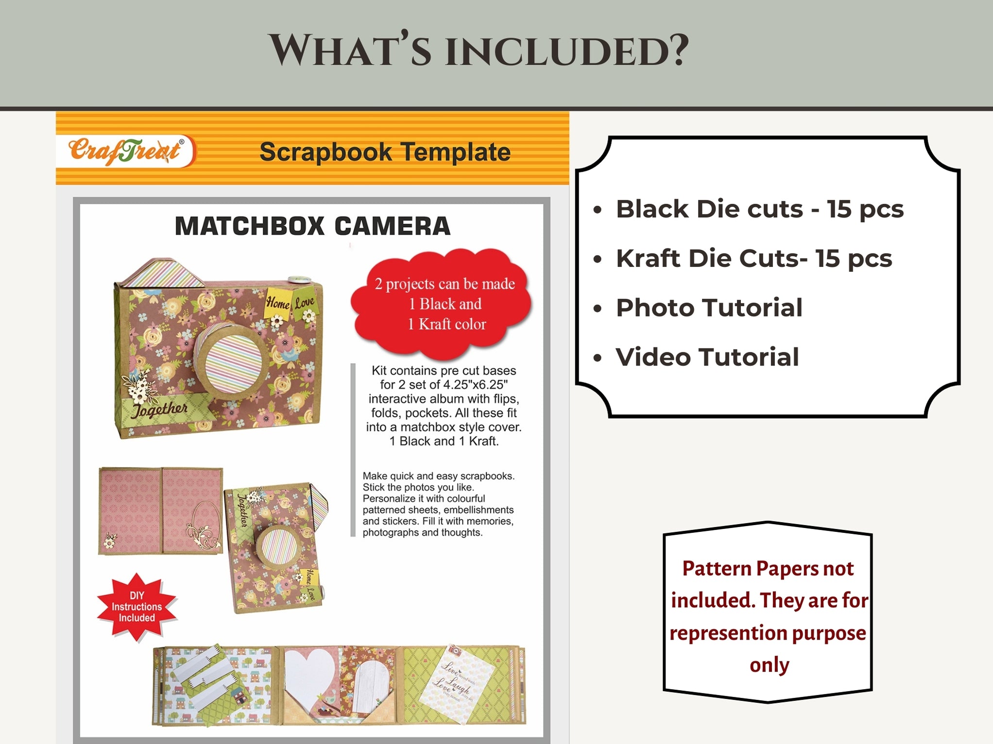 Buy Matchbox Camera Scrapbook Templates Online | DIY Scrapbooking ...