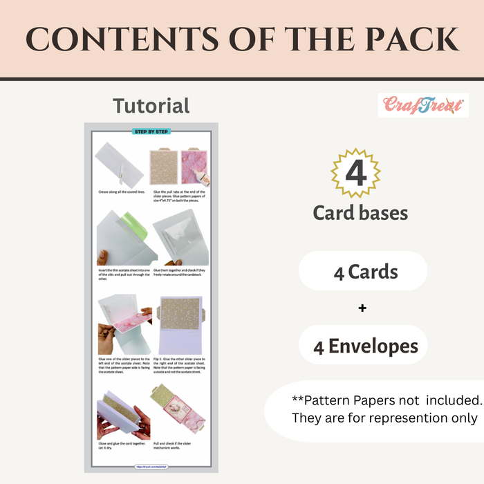 CrafTreat Card Blanks - Double Slider Card