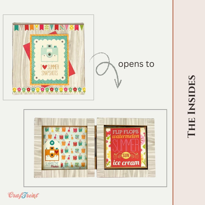 Craftreat Scrapbook Blank Quick Folio - Frame Box Folio