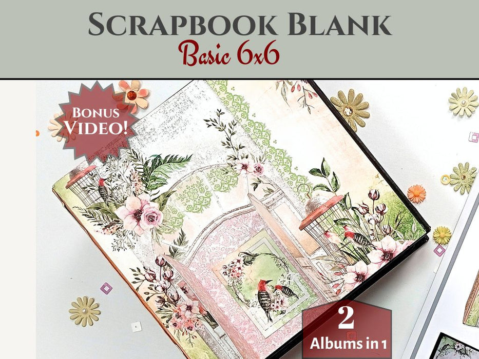 Basic 6x6 DIY Scrapbook Templates