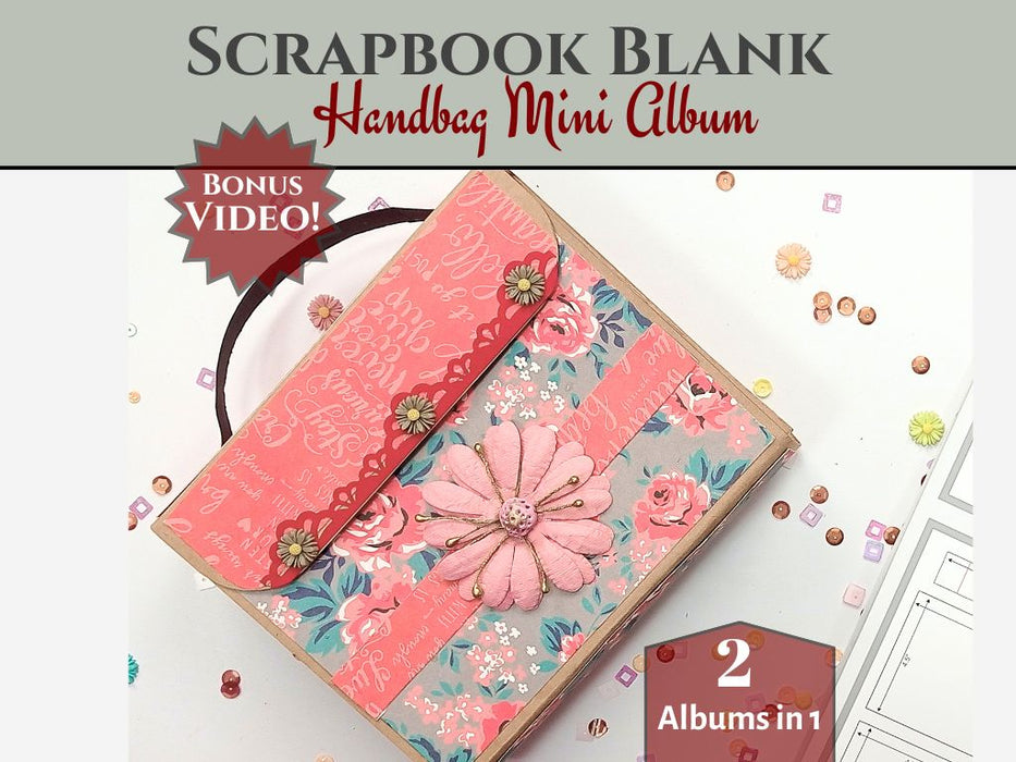 CrafTreat Handbag GiftBag DIY Scrapbook Templates for Photo Album