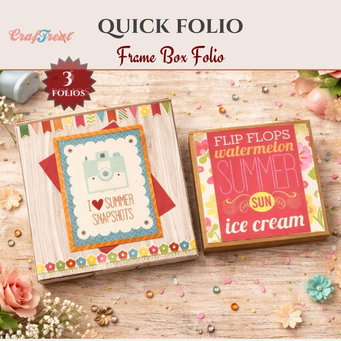 CrafTreat Scrapbook Blank Quick Folio - Frame Box Folio