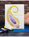  Peacock Feathers Border Paisley Border stencil 