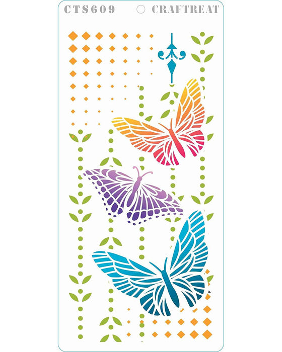 Butterfly Magic Stencil for arts and crafts uses