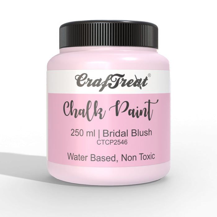 CrafTreat Bridal Blush Chalk Paint 250ml Mixed Media Paints