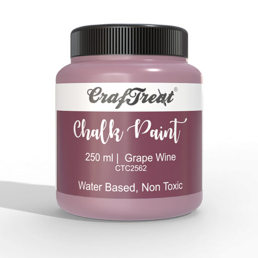 CrafTreat Grape Wine Chalk Paint 250ml Mixed Media Paints