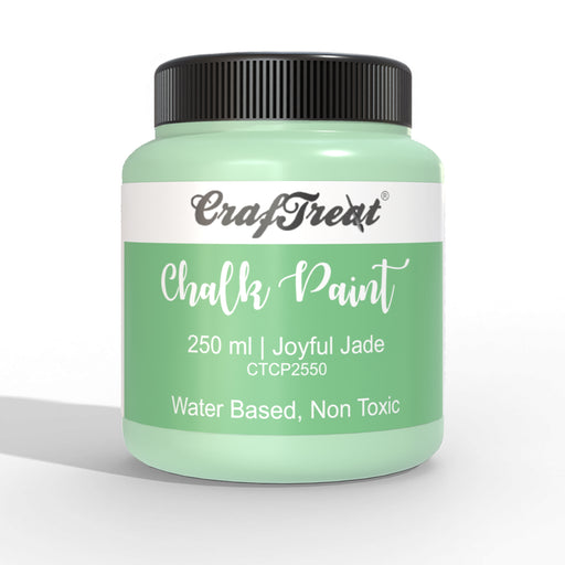 Buy CrafTreat Jade Green Acrylic Chalk Paint 250ml, Multi Surface and Mixed Media Paints