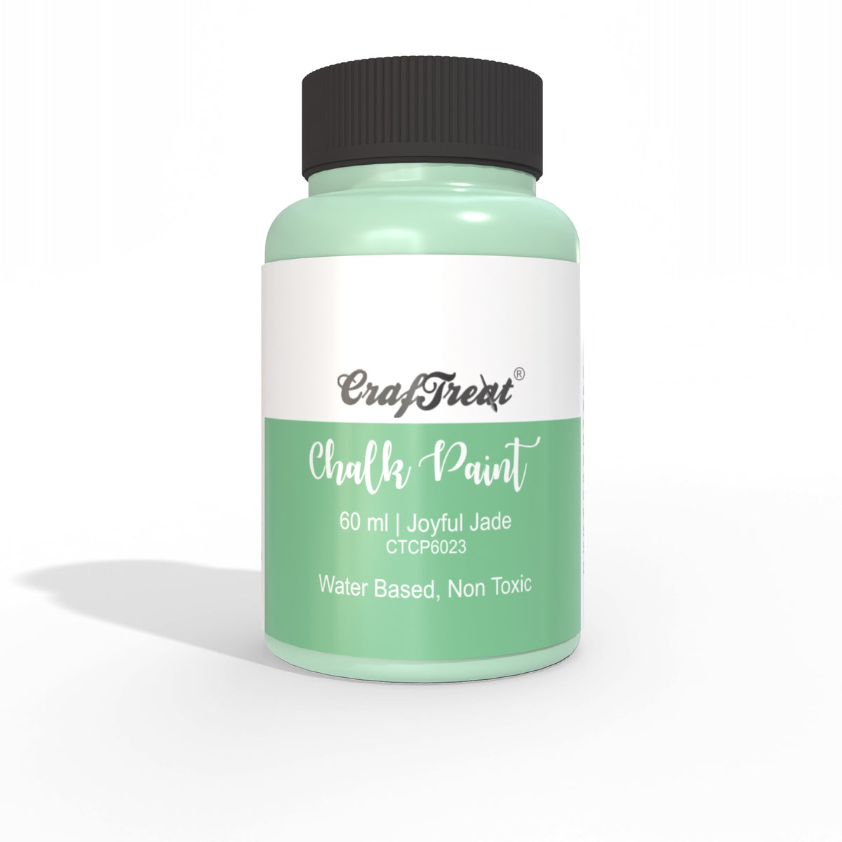 Buy CrafTreat Jade Green Acrylic Chalk Paint 250ml, Multi Surface and Mixed Media Paints