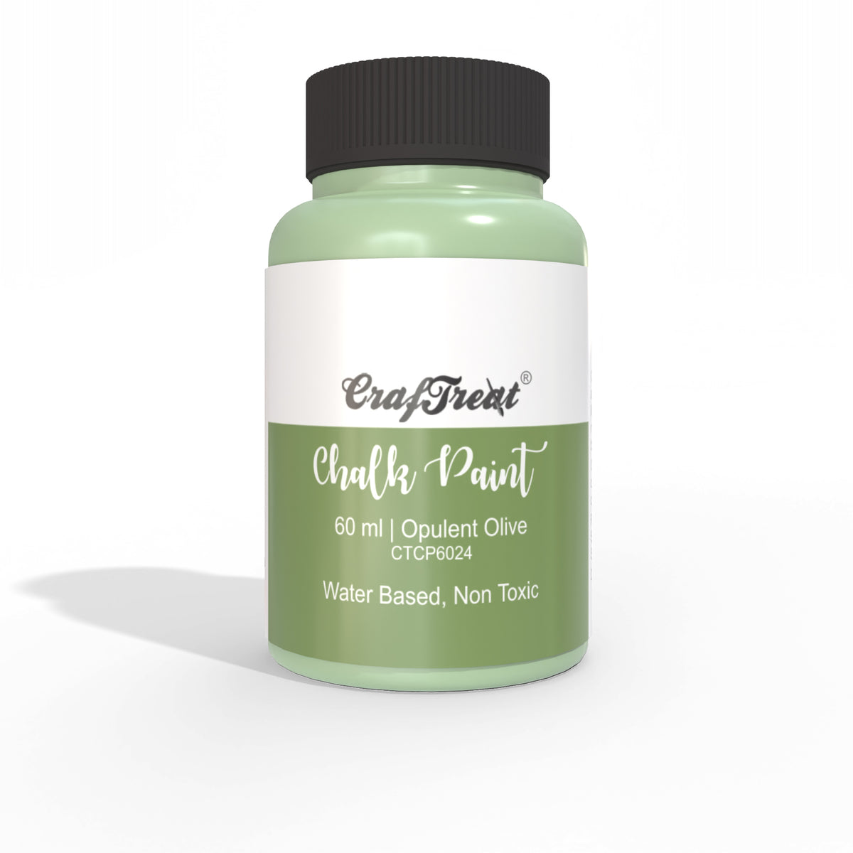 Buy CrafTreat Olive Green Acrylic Chalk Paint 250ml, Multi Surface and  Mixed Media Paints — Craftreat