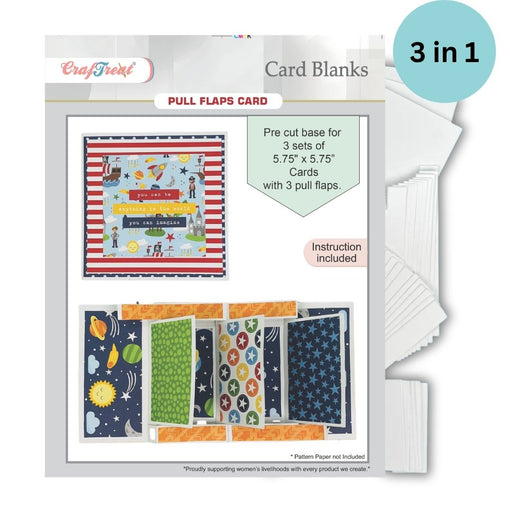 CrafTreat Card Blanks - Pull Flaps Card Inside of pack