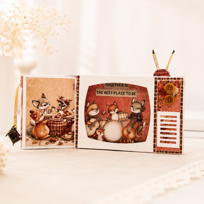CrafTreat TV Pop up Mini Album Class Kit White CTCK011