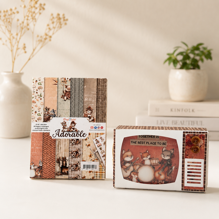 CrafTreat TV Pop up with paper pack and project CTCK011