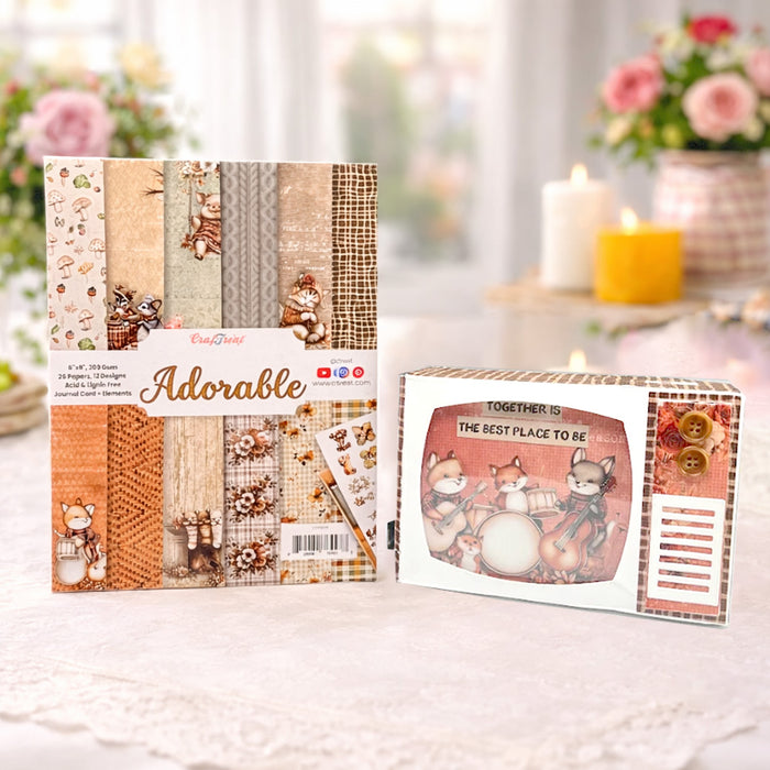 CrafTreat Paper Pad - Adorable  6"x8"