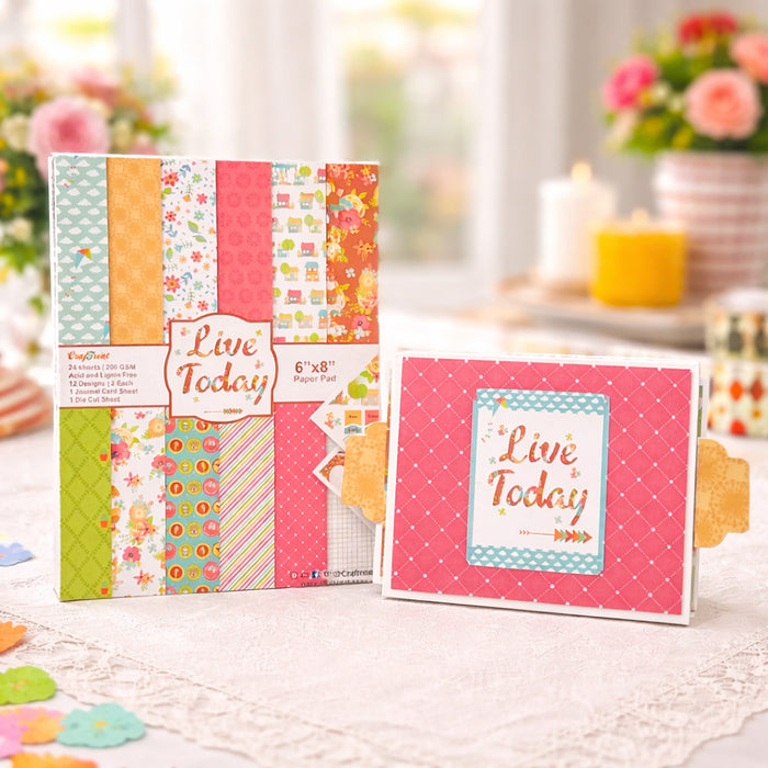 CrafTreat Paper Pad - Live Today 6"x8"
