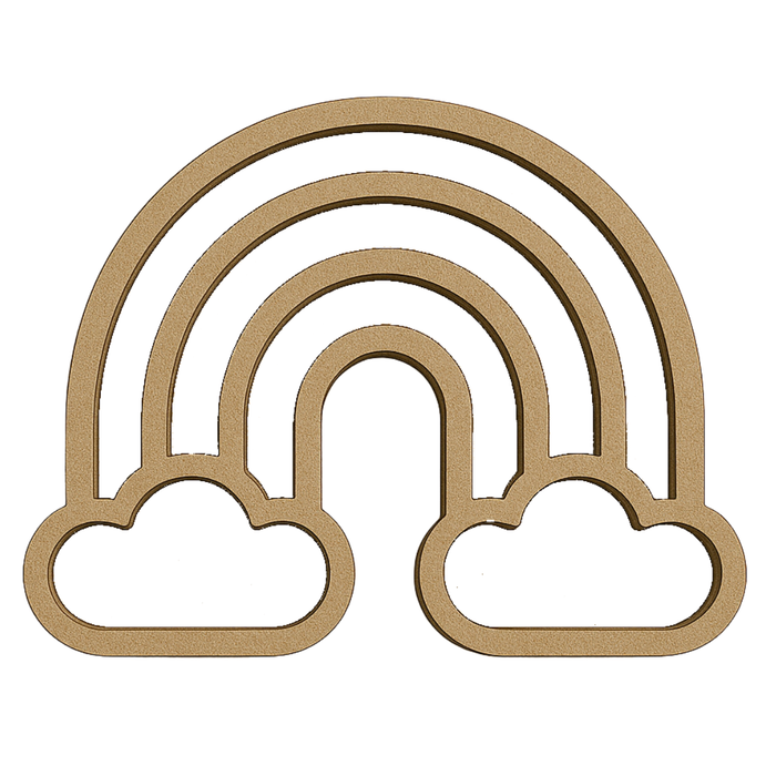 CrafTreat 3D Shaker Chipboards - Rainbow CSC015