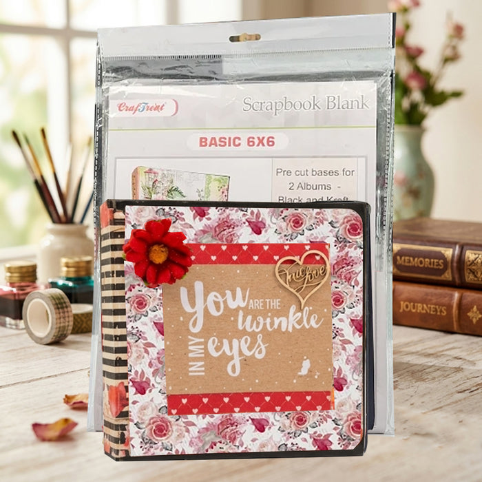 CrafTreat Basic 6x6 Folio Class Kit - Black & Kraft