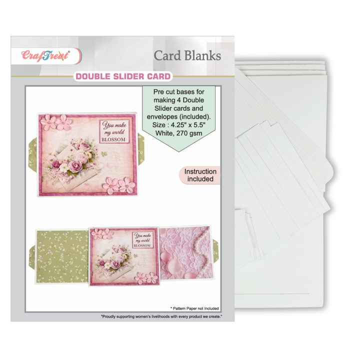 CrafTreat Card Blanks - Double Slider Card