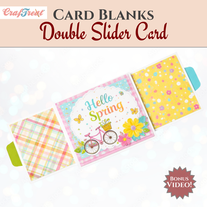 CrafTreat Card Blanks - Double Slider Card