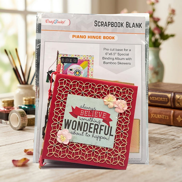 CrafTreat Piano Hinge Book Folio Class Kit - Black