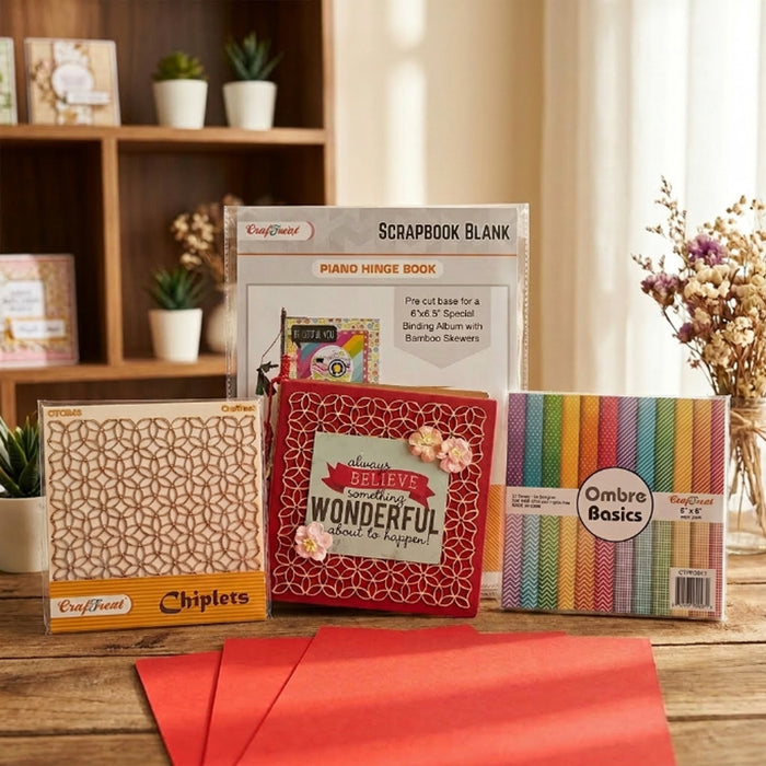 CrafTreat Piano Hinge Book Folio Class Kit - Black