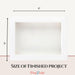 CrafTreat 3D Fold Shapes - Paper Frames White - Rectangle Combo 6pcs CFS011 Products Size