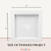 CrafTreat 3D Fold Shapes - Paper Frames White - Square 6pcs CFS003 Products Size