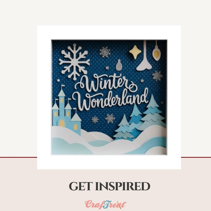 CrafTreat 3D Fold Shapes - Paper Frames White - Square Combo 6pcs CFS010 Get Inspired 3