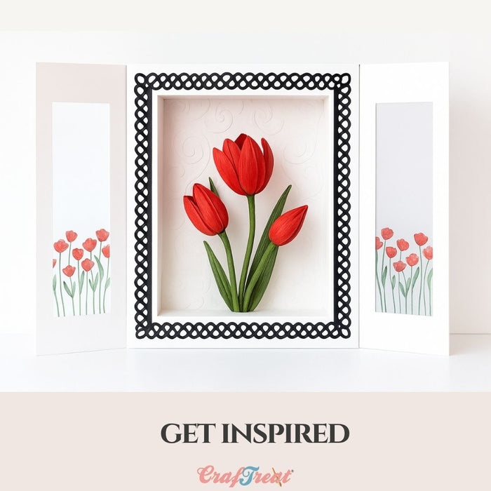 CrafTreat 3D Fold Shapes - Shadow Box White -Assorted Shapes 3pcs CFS014 Get Inspired 1