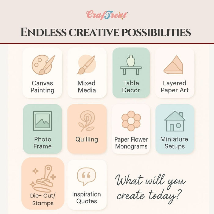 CrafTreat 3D Fold Shapes - Shadow Box White -  Assorted Shapes 2 4pcs CFS016 What will you create today