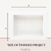 CrafTreat 3D Fold Shapes - Shadow Box White - Rectangle 4pcs CFS006 Products Size
