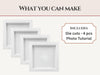 CrafTreat 3D Fold Shapes - Shadow Box White - Square 4pcs CFS004 Contents of the Pack