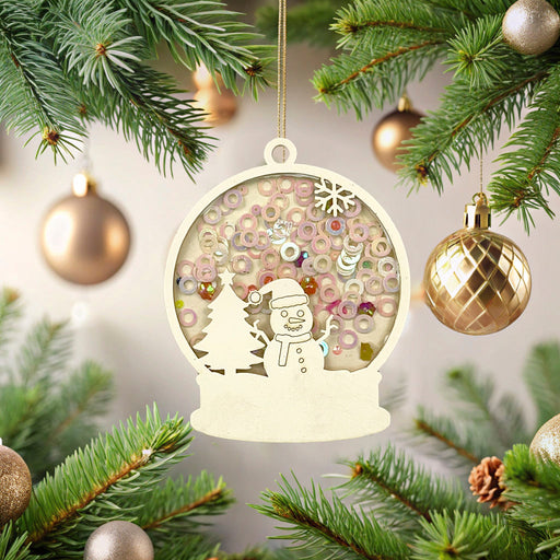 CrafTreat 3D Shaker ChipCardstock - Snowglobe CSC012