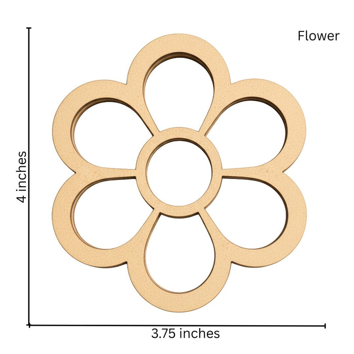 CrafTreat 3D Shaker Chipboards - Flower