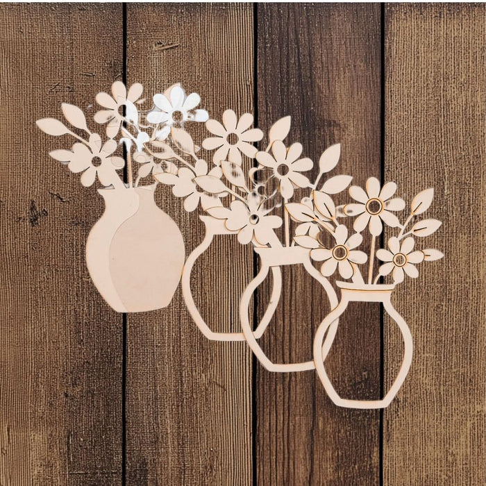 CrafTreat 3D Shaker Chipboards - Flower Vase