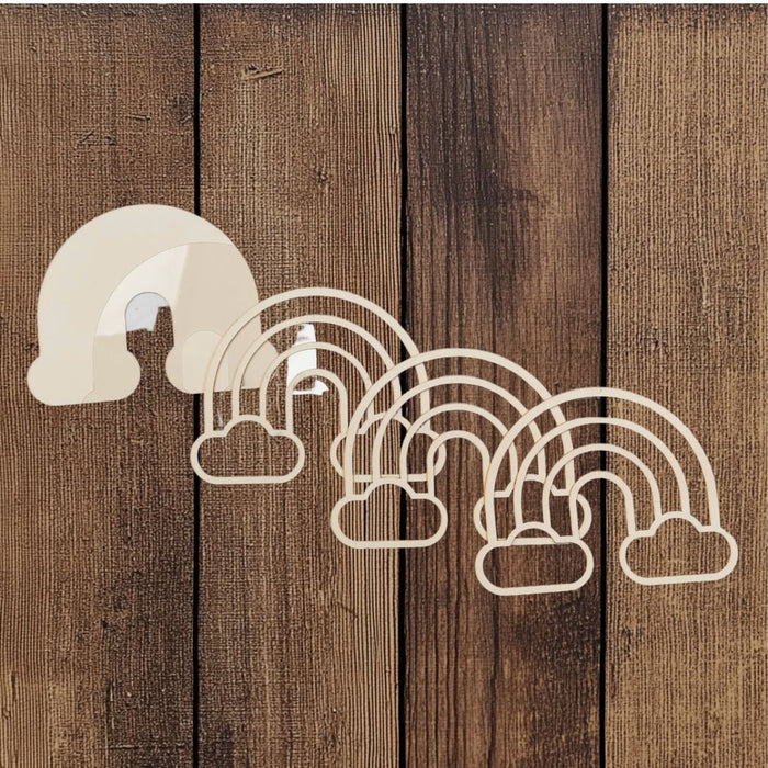 CrafTreat 3D Shaker Chipboards - Rainbow