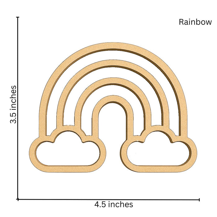 CrafTreat 3D Shaker Chipboards - Rainbow