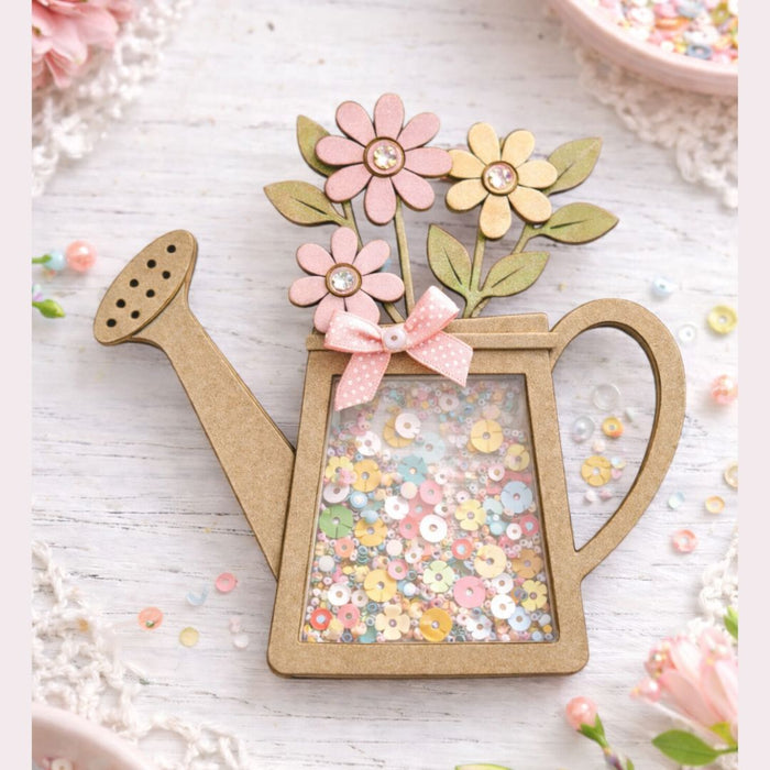 CrafTreat 3D Shaker Chipboards - Watering Can