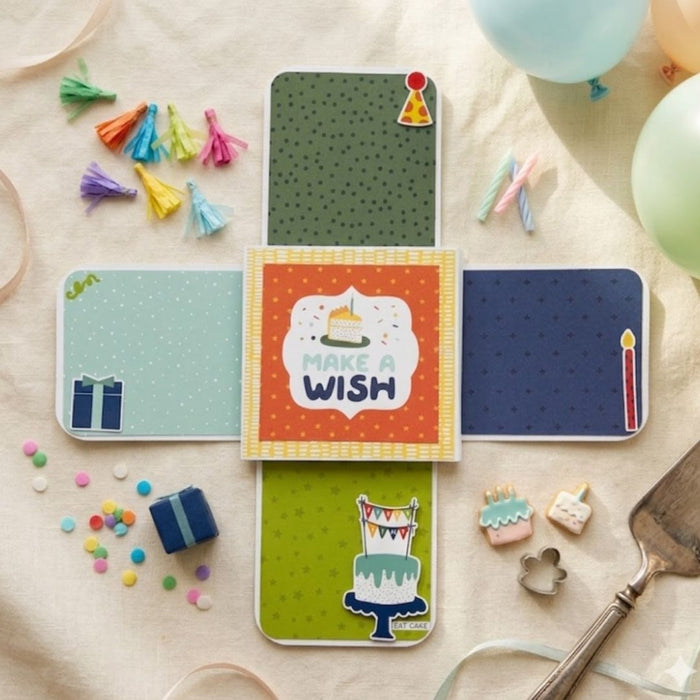 CrafTreat Card Blanks - Quadruple Slider Card Finished project