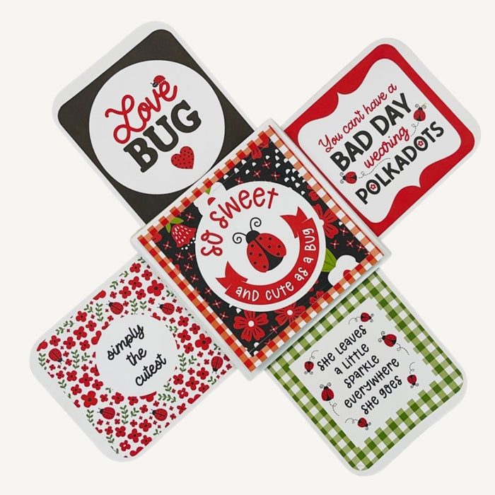 CrafTreat Card Blanks - Quadruple Slider Card - White - 3 Sets