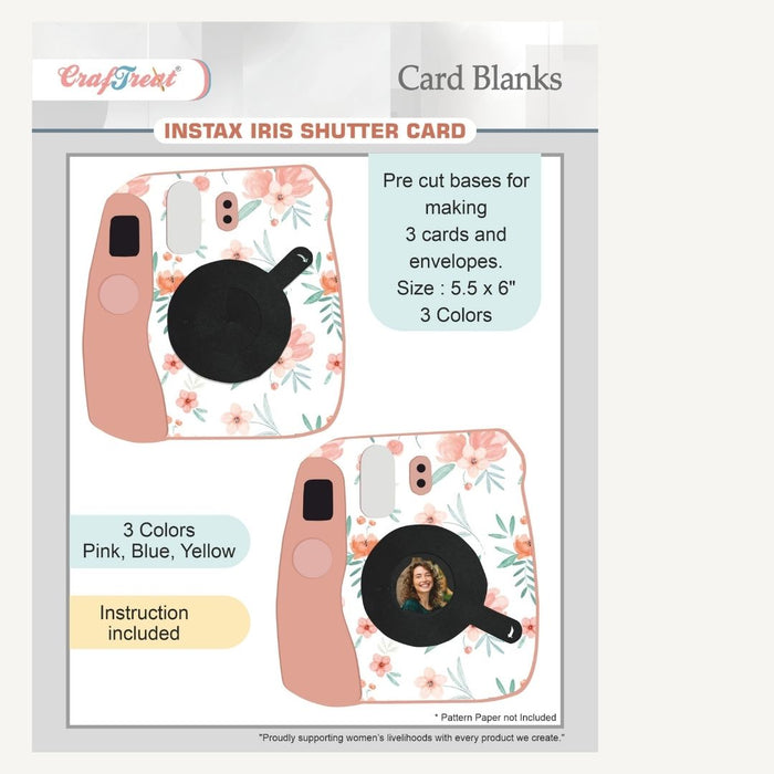 CrafTreat Card Blanks Instax Iris Lens Card CCB002 1